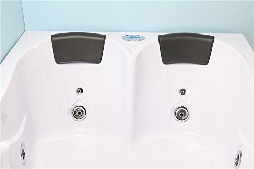 Bañera hidromasaje Model LUNA 120 x 180 cm Bañera de esquina spa hidromasaje Piscina Spa Terapia luz de colores Para 2 NUEVA