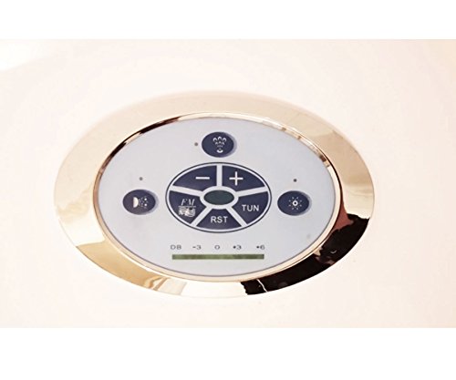 Bañera hidromasaje Model Sant'Angels 140 x 140 cm Bañera de esquina spa hidromasaje Piscina Spa NUEVA Terapia luz de colores para 2