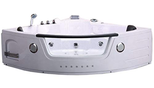 Bañera hidromasaje Model Sant'Angels 140 x 140 cm Bañera de esquina spa hidromasaje Piscina Spa NUEVA Terapia luz de colores para 2