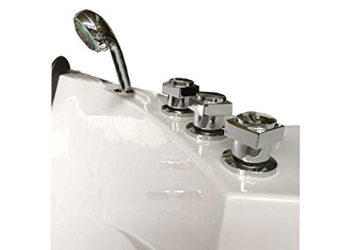 Bañera hidromasaje Model Sant'Angels 140 x 140 cm Bañera de esquina spa hidromasaje Piscina Spa NUEVA Terapia luz de colores para 2