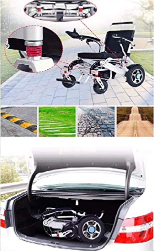 BANGERAN Silla de ruedas eléctrica de aluminio plegable