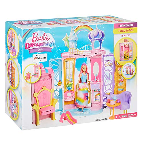 Barbie Dreamtopia, Palacio de muñecas con accesorios (Mattel FTV98)
