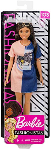 Barbie Fashionista - Muñeca morena pelo largo (Mattel FXL43)