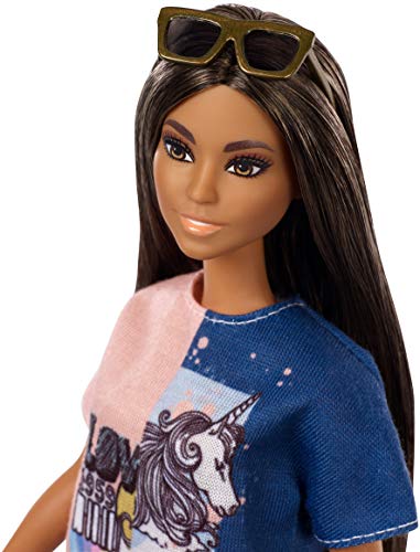 Barbie Fashionista - Muñeca morena pelo largo (Mattel FXL43)