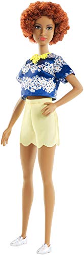 Barbie- Muñeca Fashionista Afroamericana con Modas, (Mattel FRY80)