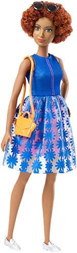 Barbie- Muñeca Fashionista Afroamericana con Modas, (Mattel FRY80)