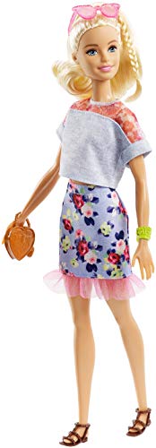 Barbie - Muñeca Fashionista Rubia con Modas, Multicolor (Mattel FRY79)