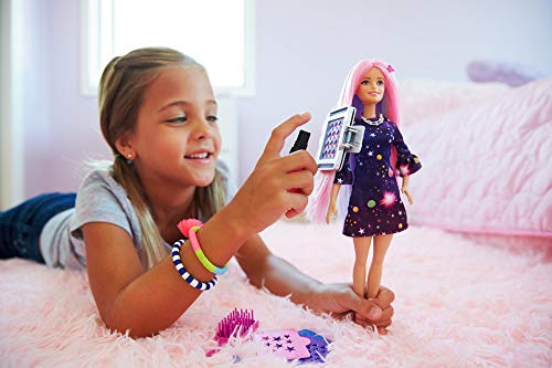 Barbie Surprise Muñeca Fashionista, Peinados de Color, Multicolor (Mattel FHX00)