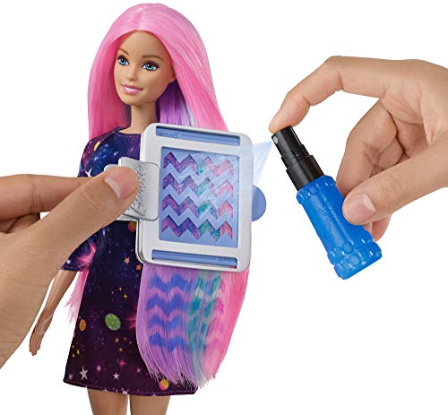 Barbie Surprise Muñeca Fashionista, Peinados de Color, Multicolor (Mattel FHX00)