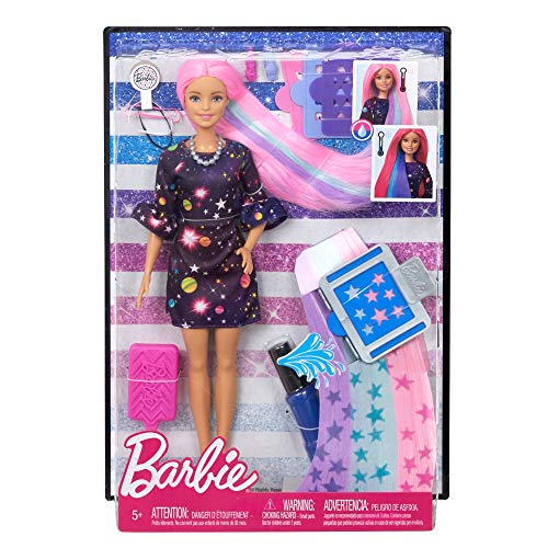 Barbie Surprise Muñeca Fashionista, Peinados de Color, Multicolor (Mattel FHX00)