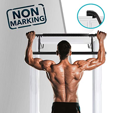Barra de dominada de la puerta por RPM Power- Heavy Duty Multifuncional Barbilla/Barra de dominada para marcos de puerta, dominadas, Push Ups y otros ejercicios de piso