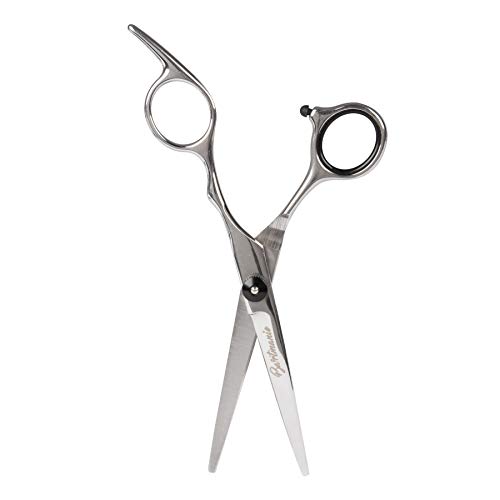 Bartmanie Juego de recortadora de barba de acero inoxidable y penilla para barba de madera, estuche de cuero sintético incluido, kit corta barba para hombres (2 piezas)