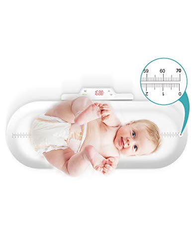Báscula para bebés, Escala para mascotas,con bandeja de altura (Máx70cm) Mida el peso con precisión (Máx:220 lb) perfecto para niños pequeños.cachorros.gatos .adultos