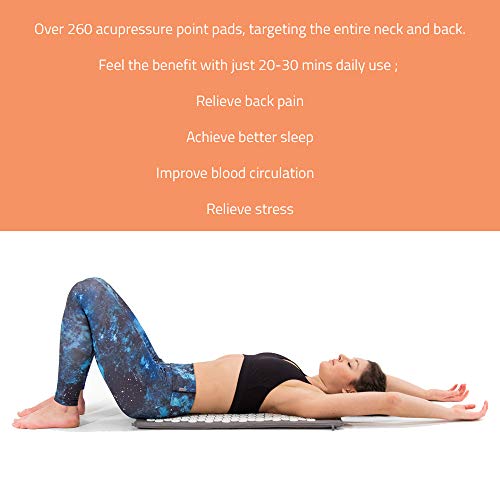 Base yoga Estera de acupresión/Estera de acupuntura para masajes/Bienestar/relajación y liberación de tensión (púrpura)