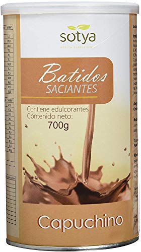 Batido en polvo, sabor a Capuchino. Rico en proteínas, excelente como sustituto alimenticio, saciante, controla el peso y ayuda a quemar grasa, con café verde sin cafeína, adelgazante