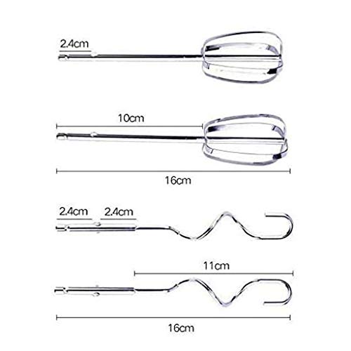 Batidora De Mano Eléctrica, Batidora De Mano Eléctrica Para Hornear Batidora De Mano Turbo De 125 Vatios Mezclador De Pastel De Alimentos Batidora Para Batir + Mezclar Galletas Batidor De Alimentos,