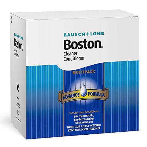 Bausch & Lomb Boston Multi Pack, 3 x 30 ml Limpiador Plus 3 x 120 ml almacenamiento, Inclusive Depósito