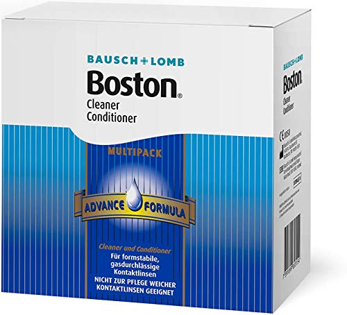 Bausch & Lomb Boston Multi Pack, 3 x 30 ml Limpiador Plus 3 x 120 ml almacenamiento, Inclusive Depósito