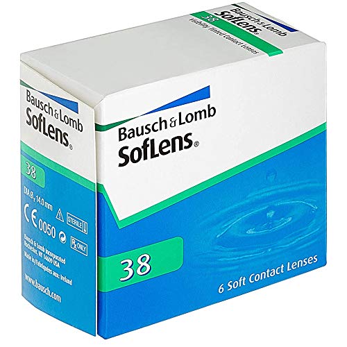 BAUSCH + LOMB - SofLens® 38 - Lentes de contacto de reemplazo mensual - Pack de 6