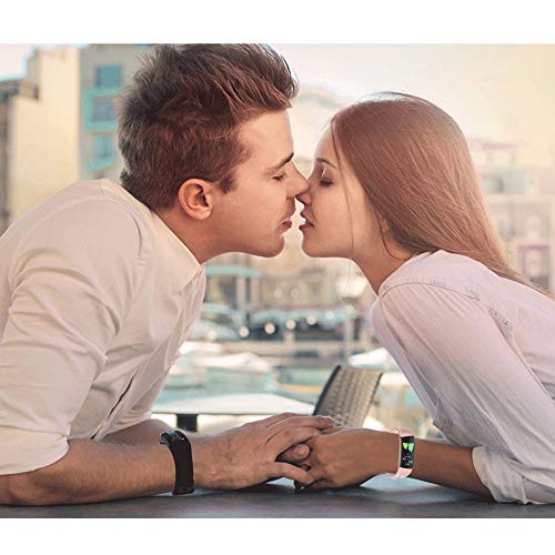 BCGTIK Presión arterial Oximetría Control de las pulsaciones elegante de la pantalla pulsera deportes al aire libre podómetro color de la manera impermeable IP67 a prueba de polvo pulsera Recordatorio