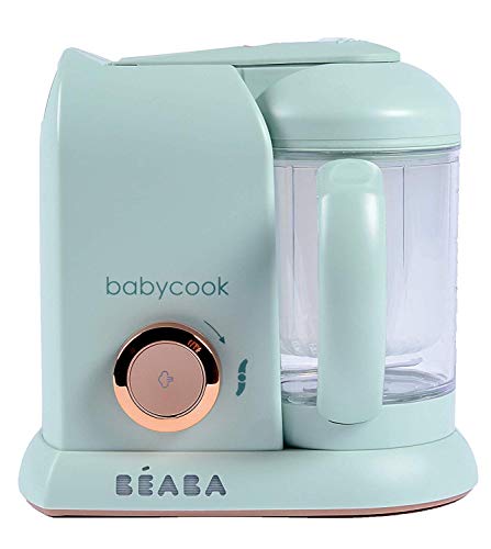Béaba Babycook Solo Robot de cocina infantil 4 en 1, Tritura, cocina y cuece al vapor, Cocción rápida, Comida casera y deliciosa para bebés y niños, Comida variada para tu bebé, Verde (Matcha)