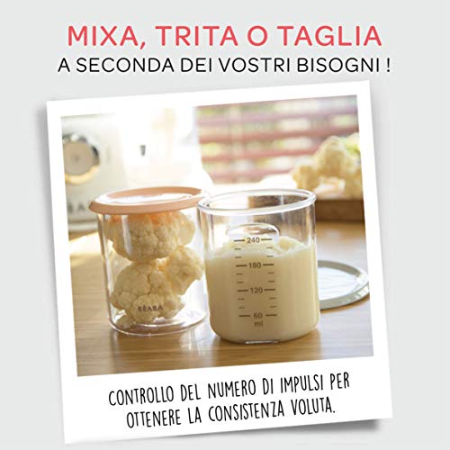 Béaba Babycook Solo Robot de cocina infantil 4 en 1, Tritura, cocina y cuece al vapor, Cocción rápida, Comida casera y deliciosa para bebés y niños, Comida variada para tu bebé, Verde (Matcha)