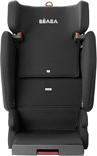 BÉABA PURSEAT ‘FIX -  Silla de coche, Niño, Compacta, Ligera Peso Pluma (4 kg), Máxima Seguridad, Formato equipaje de mano, Grupo 2 y 3 (15-36 kg), Isofix, Norma ECE R44/04, Negro