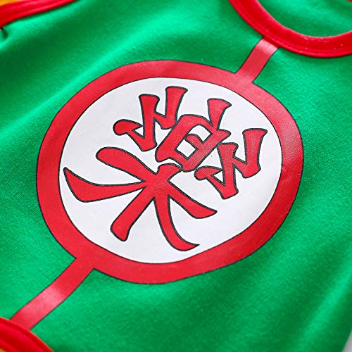 Beal Shopping Mono para bebé recién Nacido, diseño de Bola de dragón Yamcha Verde 3-6 Meses