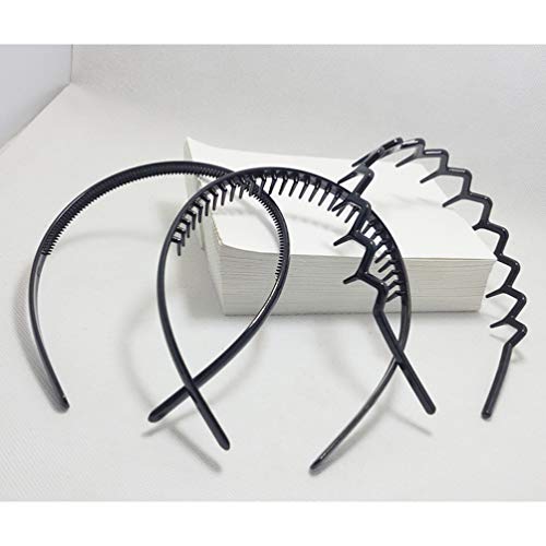 Beaupretty 7Pcs Dientes Peine Diademas Metal Dientes Peine Aro de Pelo Antideslizante Deporte Diadema para Mujeres Niñas (Estilo Aleatorio)