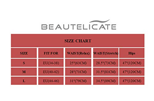 BEAUTELICATE Mujer Enaguas de Algodón Corta Antiestática Combinación para Vestido Antideslizante Plain Falda Marfil Negro con Encaje Dobladillo 55CM 60CM