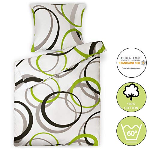 Beautissu Juego de Ropa de Cama Nina Sábanas 100% algodón Funda edredón nórdico 155x220 cm y Funda de Almohada 80x80 cm con Cremallera