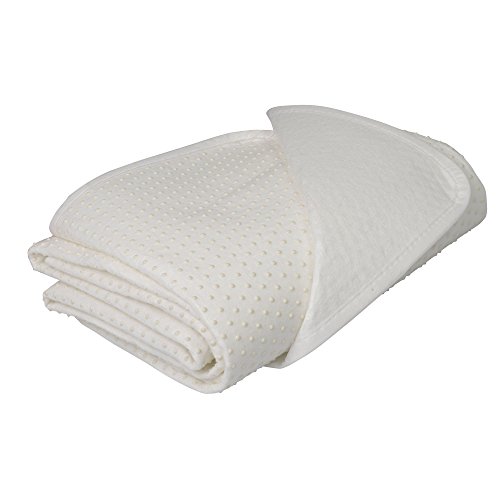 Beautissu Protector somier BEAUTECT embellecedor Cubre somier colchón con Nudos Tex ecológico Siegel Lavable Blanco 90x200 cm