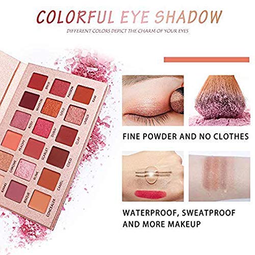 Beauty Glazed 18 Colores Paleta de sombra de ojos Maquillaje Brillo Mate Brillo Metálico Sombra de ojos Paleta de polvo