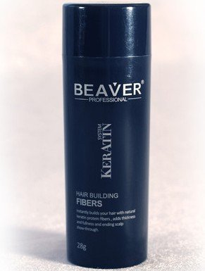 Beaver Keratin Hair Building Fibers 28g/0.98 oz - Medium Brown