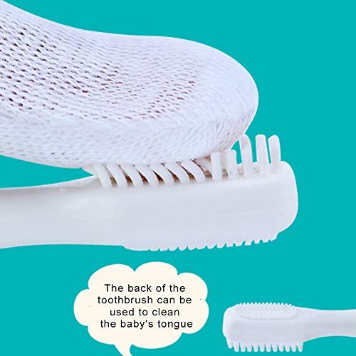 Bebé Cepillo de dientes de bebés de niños pequeños de cepillo de dientes de Seta de stehendes de entrenamiento Cepillo de dientes y lengüeta de masaje para bebé de bebés de neugeborener dentición de