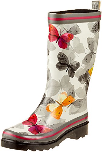 Beck Schmetterling, Botas de Agua para Mujer, Multicolor (Multicolor 50), 40 EU