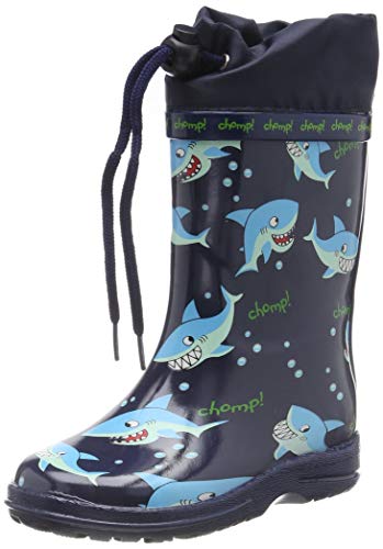 Beck Sharks, Botas de Agua para Niños, Azul (Dunkelblau 05), 25 EU