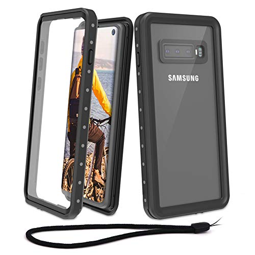 Beeasy Funda Samsung Galaxy S10,Impermeable 360 Grados Protección IP68 Carcasa Antigolpes Rígida Robusta Antigravedad Resistente al Impacto Militar Duradera Blindada Fuerte Seguridad Case Cover,Negro