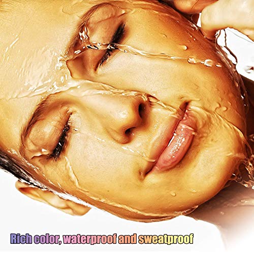 BEENLE Lápiz de Cejas Líquido, Lápiz de Tatuaje Para Cejas, 4 Puntas de Horquilla Líquida Para Maquillaje de Ojos,Para el Maquillaje Ocular (Castaño)