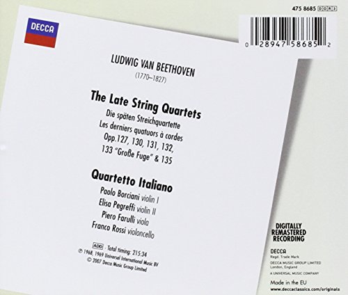 Beethoven: The Late String Quartets
