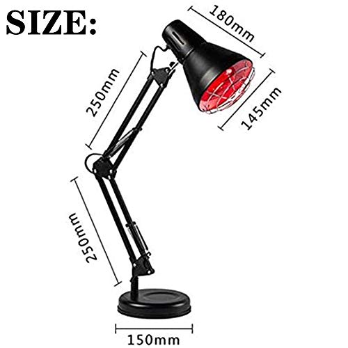 BEIAKE Lámpara De Calor Infrarrojo Terapia TDP Mejora El Alivio del Dolor Circulationfor Sangre Termostato Portátil Hornear Lámpara De Cuidado Femenino De Salón De Belleza Inicio