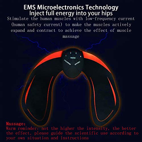 BEIAKE USB De Carga Eléctrica Muscular Estimulador EMS Inalámbrico Las Nalgas De La Cadera Entrenador Abdominal ABS Estimulador Cuerpo De La Aptitud Adelgazamiento Masajeador,8