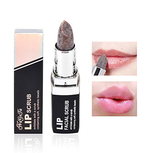 Beito Lip Exfoliator Scrub 1PC exfoliante natural Lip Scrub azúcar exfoliante crema hidratante labial gental Lip mascarilla bálsamo para el tratamiento de labios agrietados (3.5 g)