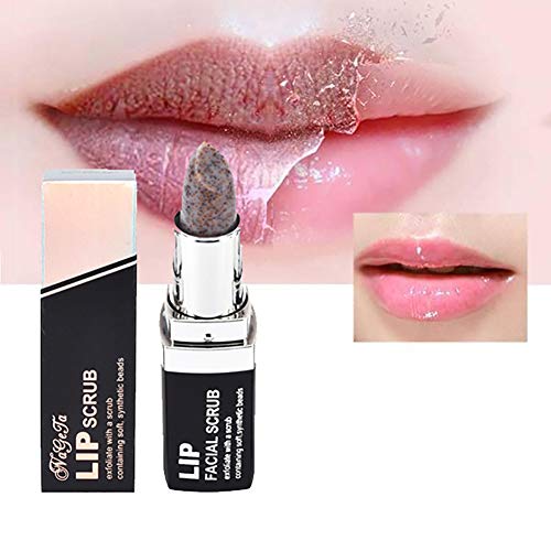 Beito Lip Exfoliator Scrub 1PC exfoliante natural Lip Scrub azúcar exfoliante crema hidratante labial gental Lip mascarilla bálsamo para el tratamiento de labios agrietados (3.5 g)