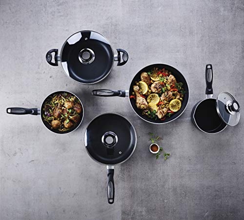 Beka Pro Induc - Wok Mini sin Tapa, 20 centímetros, Compatible con inducción, Aluminio, Interior Revestido