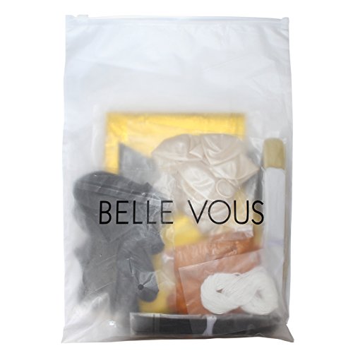 BELLE VOUS Globos Cumpleaños Happy Birthday, Suministros y Decoración Globo Grande de Aluminio - Decoración Globos De Látex Dorado, Blanco y Negro - Apto para Todos los Adultos (Age 50)