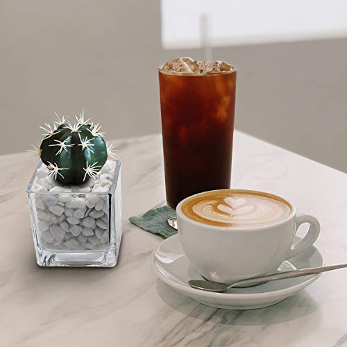 BELLE VOUS Piedra Decorativa - 3,6kg Mini Piedra Jardin Blanca Grava Decorativa Relleno Jarrón (1,2 cm) - Piedras Macetas, Decoracion Hogar, Tazón, Piedra Blanca Decorativa Florero