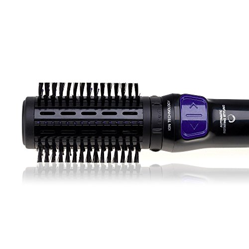 Bellissima Imetec Revolution BHS4 100 Cepillo de Aire Modelador, 2 Cepillos de 40 y 50 mm, Sentido de Rotación Doble, Tecnología de Iones, Potencia 1000 W, Revestimiento de Cerámica, Negro y Violeta