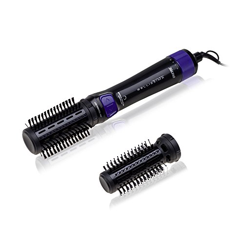 Bellissima Imetec Revolution BHS4 100 Cepillo de Aire Modelador, 2 Cepillos de 40 y 50 mm, Sentido de Rotación Doble, Tecnología de Iones, Potencia 1000 W, Revestimiento de Cerámica, Negro y Violeta