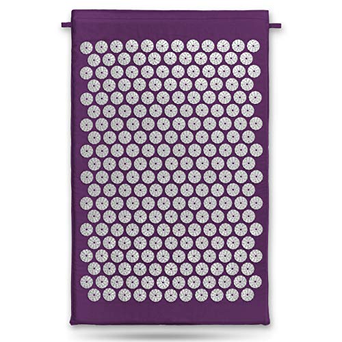 Belmalia Esterilla de Acupresión, Esterilla de Masaje, Esterilla de Faquir, Esterilla de Relajación, Violeta Morado